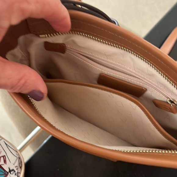 Radley small cognac leather crossbody handbag - Picture 8 of 9